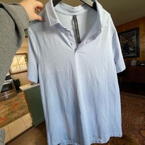 Men’s lululemon Light Blue Men's evolution Polo Shirt XL